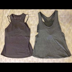 Lululemon tops with build in bra.